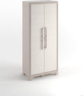 Armadietto SONGMICS in Metallo Mobiletto Multiuso Armadio a 2 Ante da Ufficio Mobile in Acciaio con Serratura Grigio per Studio Soggiorno Opaco OMC012G01