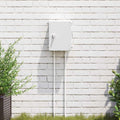 Armadietto di controllo in plastica ABS 28 13 28 cm in giardino cantina casa ambienti umidi con montaggio alloggiamento x x grigio per interni ed esterni per cablaggio e installazione