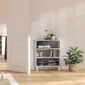 Credenza Casa Giardino con Luci LED Cemento cm 142.5 x 37 x 67 Grigio
