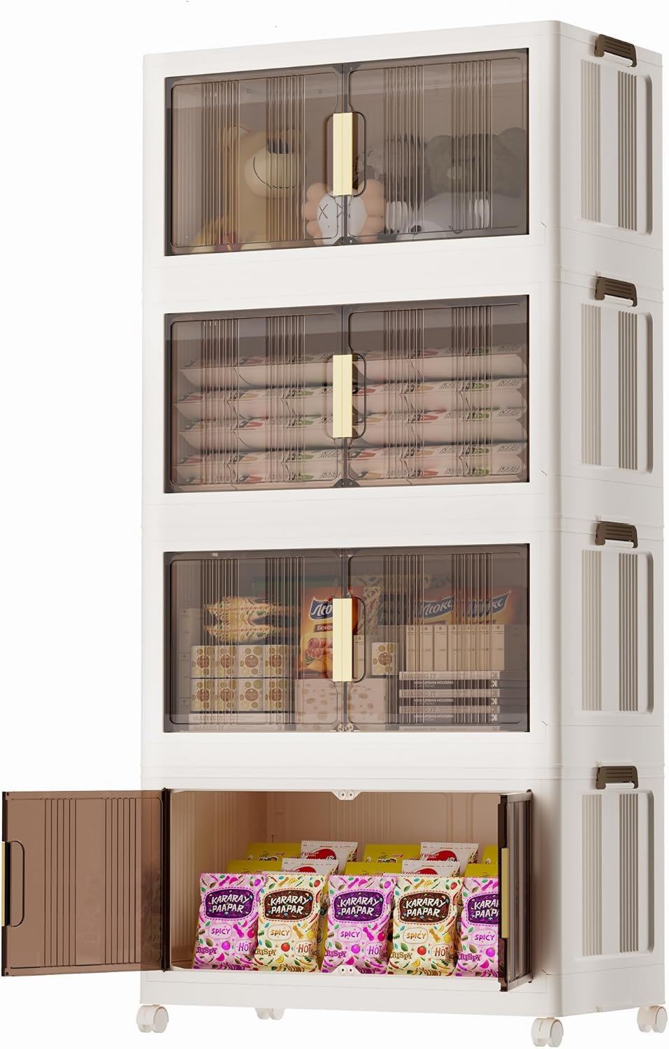 Armadio Sightlife in metallo mobili da esterno credenza in metallo da cucina da balcone da giardino da corridoio ripiano regolabile 40 80 76 cm x x