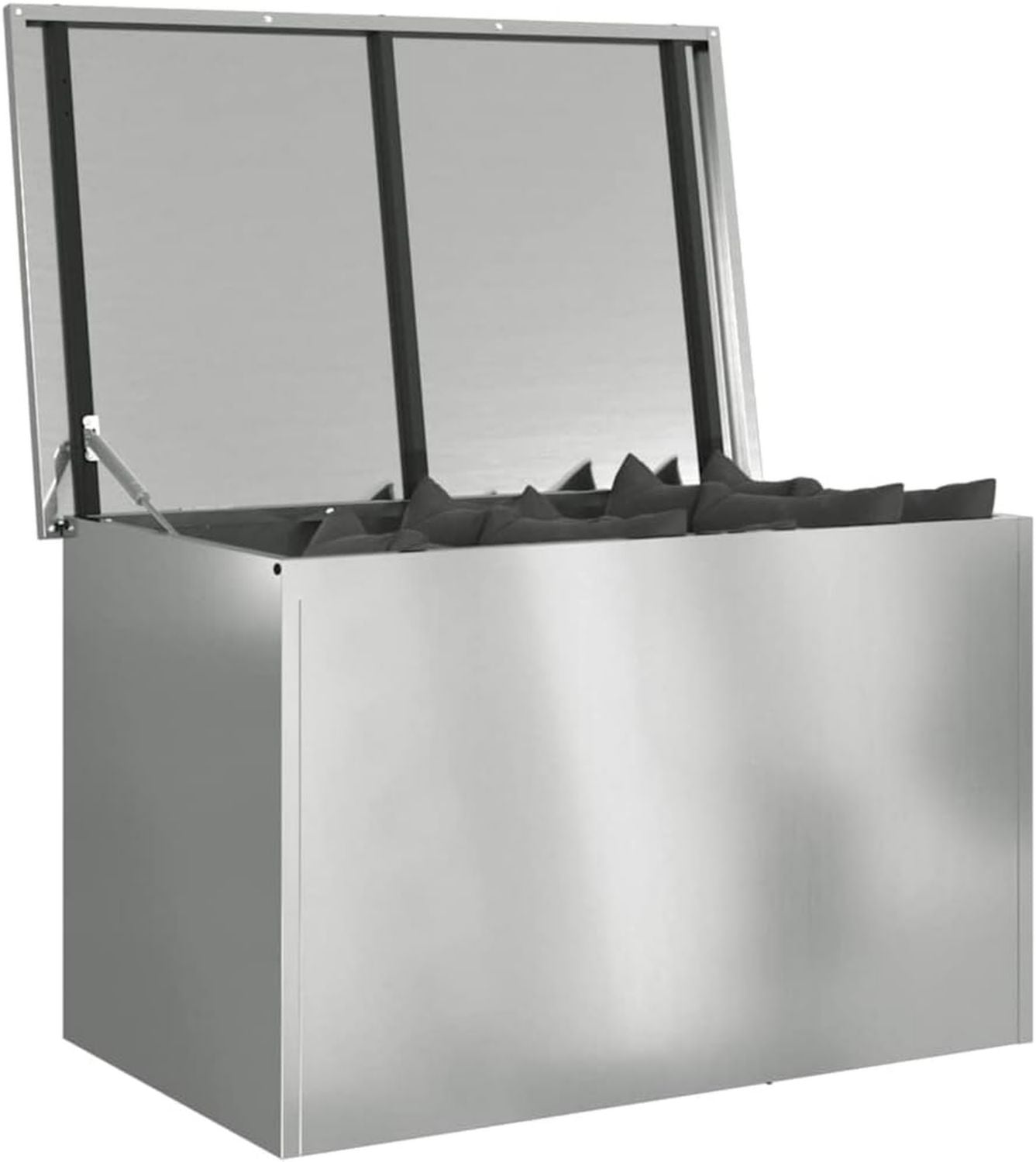 vidaXL Tuinkussenopbergdoos Gegalvaniseerd staal 80 x 50 5 x 50 cm