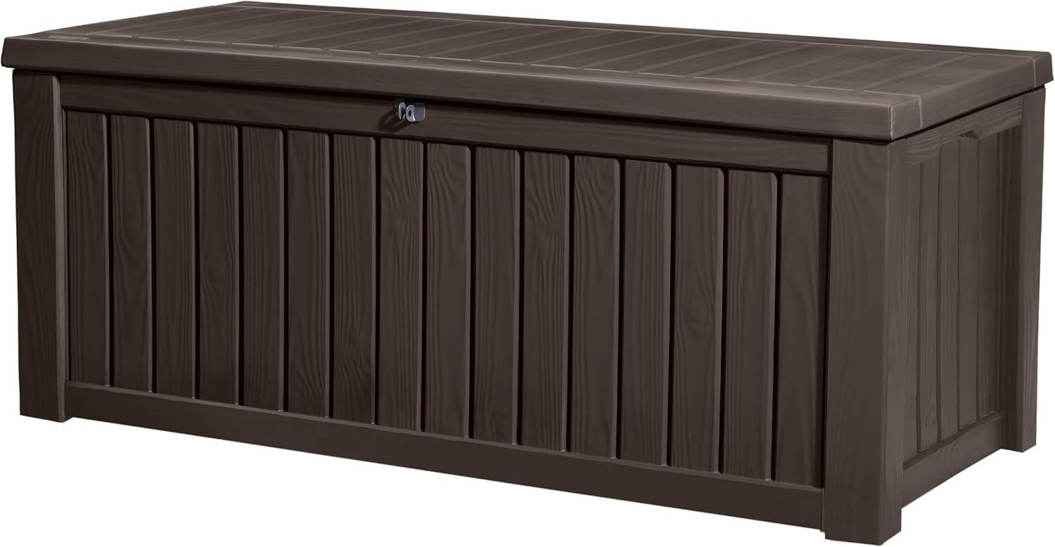 Keter Baule Rockwood Marrone 570 Lt In Resina Cm 155X72.4X64.4 H