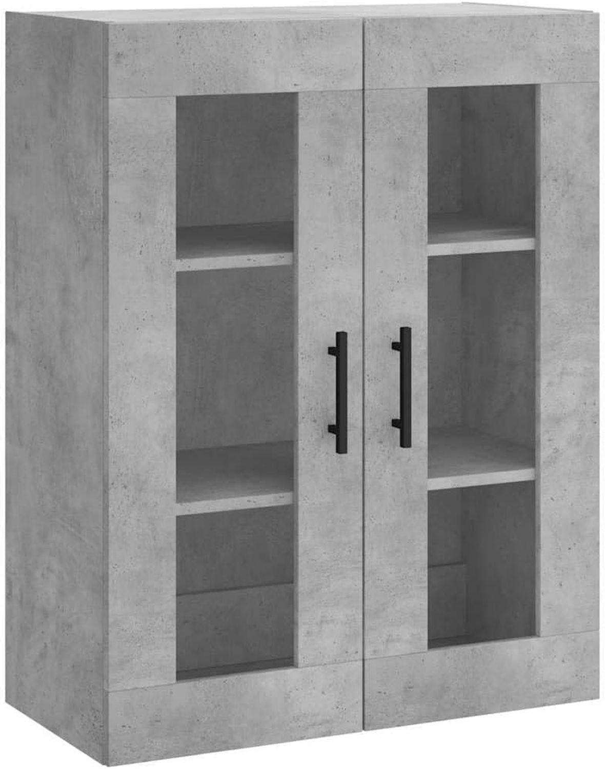 vidaXL Hoge kast 92x33x180 cm bewerkt hout gerookt eikenkleurig