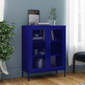 Armadietto Casa Giardino di Immagazzinaggio Navy cm Acciaio 80 x 35 x 101.5 Blu