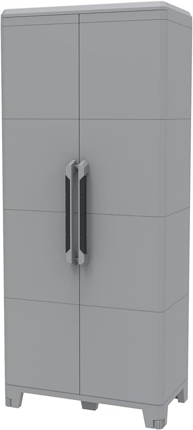 Armadio Transforming Modular 4 Multifunzionale Alto da Esterno Interno Due Ante. Materiale Plastica 40 cm Dimensioni 78 x 43 6 x 184