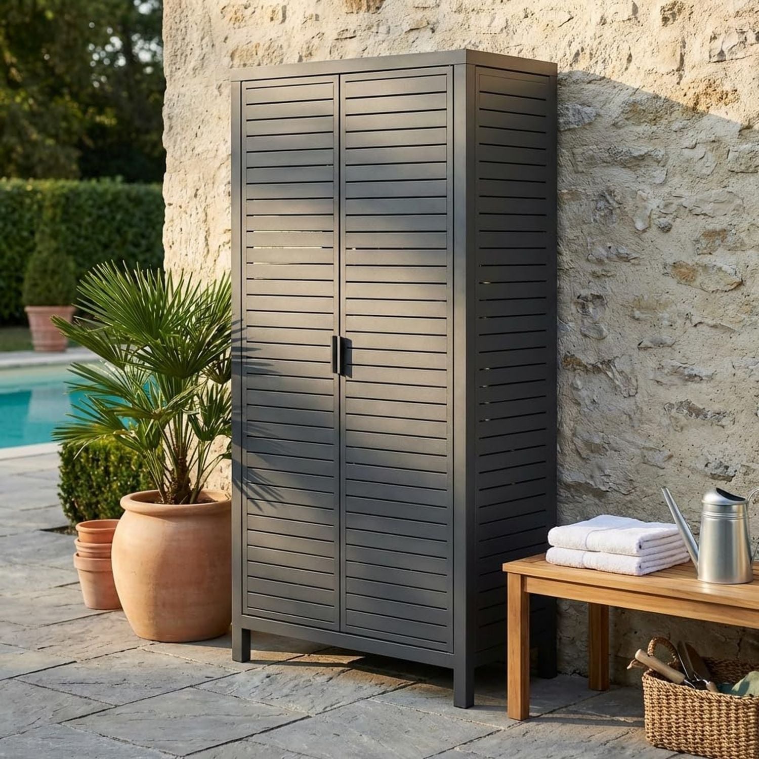 Armadio Armadio da giardino in alluminio CICK Antracite